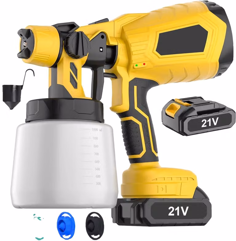 Spruzzatore di vernice, alta pressione, uso versatile, 1 batteria, spina UE