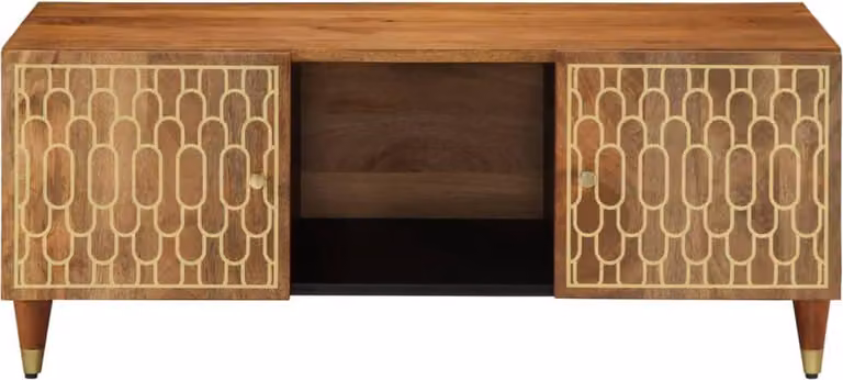 vidaXL Tavolino 100x54x40 cm in legno massiccio di mango