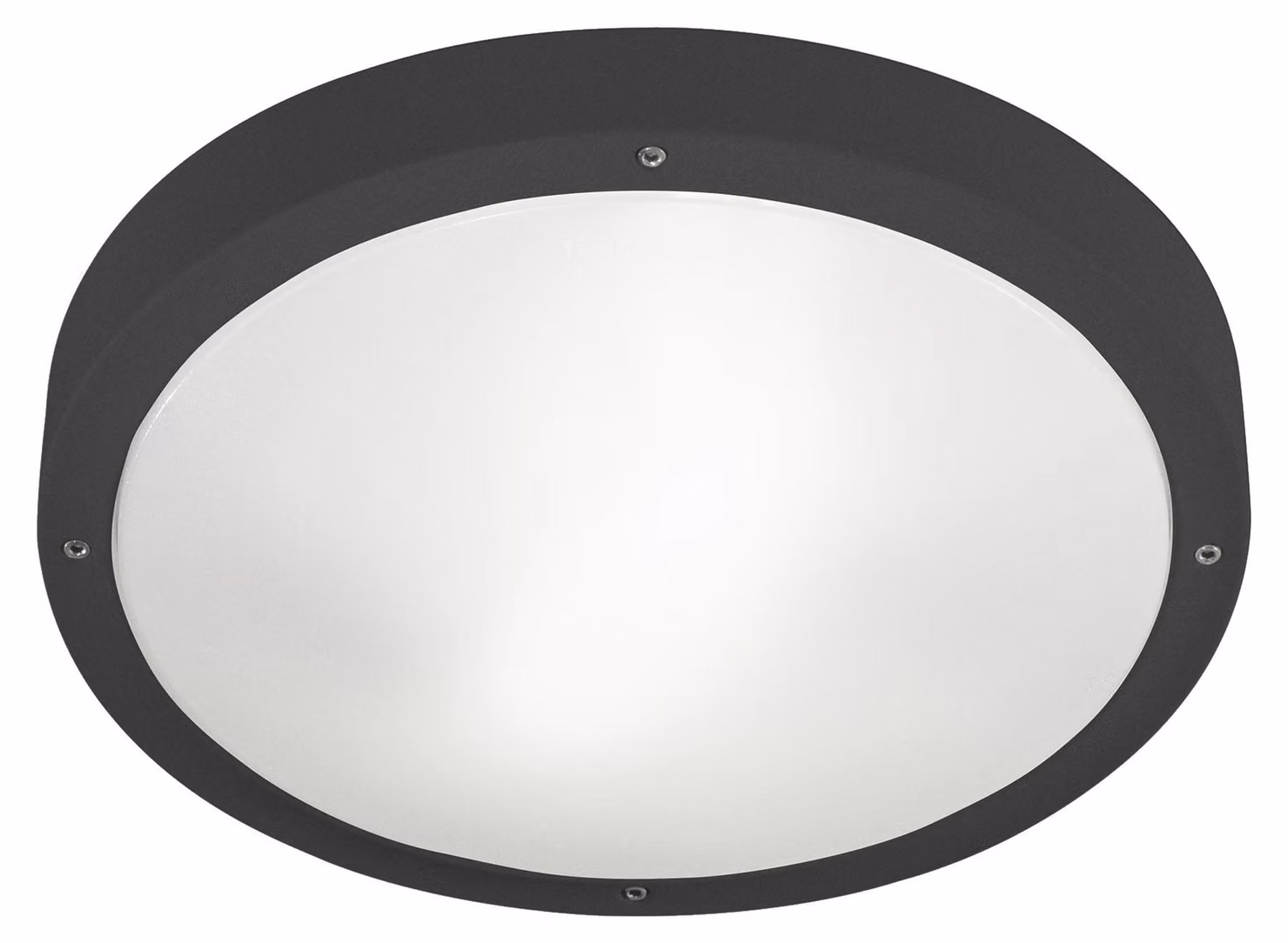 Plafoniera LEDS C4 Basic - 13,5 W, bianco caldo, 1269 lm, IP66, grigio