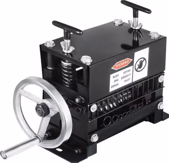 Strippatore a motore per la rimozione di cavi da 1,5 a 20 mm in lega di alluminio nero