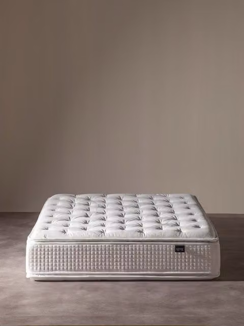 Materasso Doppio-Top Kenay Home in cotone bianco L: 135 cm, P: 190 cm – 1