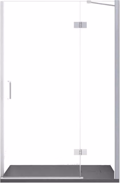 Porta doccia nicchia battente trasparente 8mm h195cm regina, misura 80