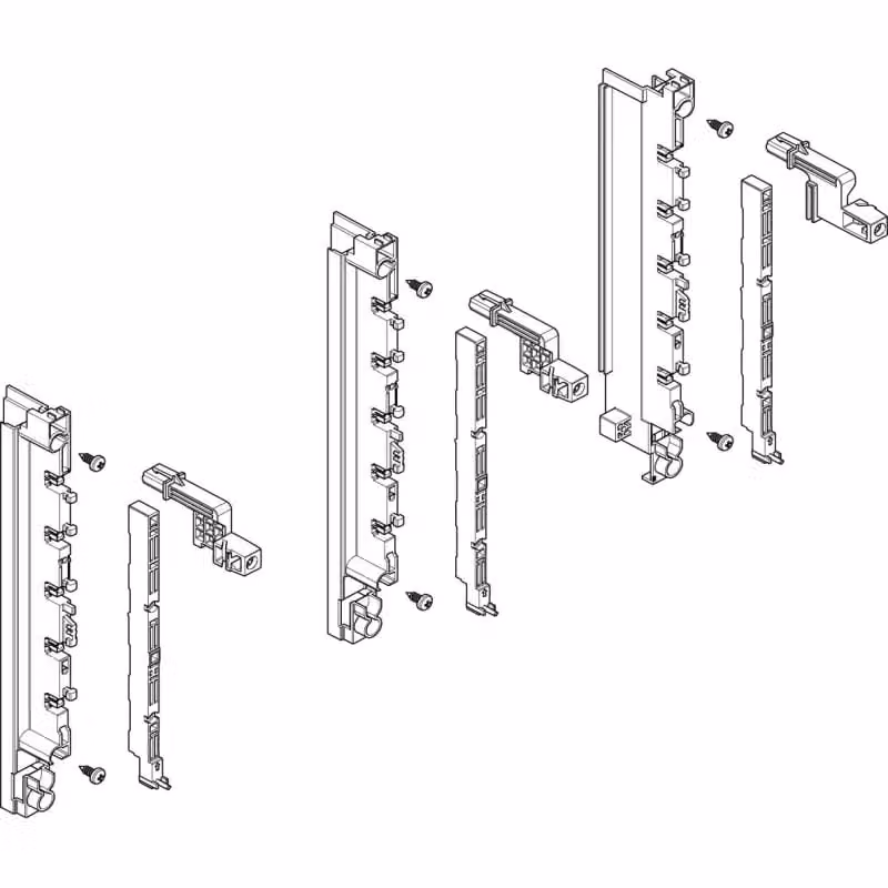 Modulo barra collettrice ABN profonda 2FB/2RE 40 mm per CU (2x)12x5 mm, a 5 poli, EBM 70 mm MTS22505