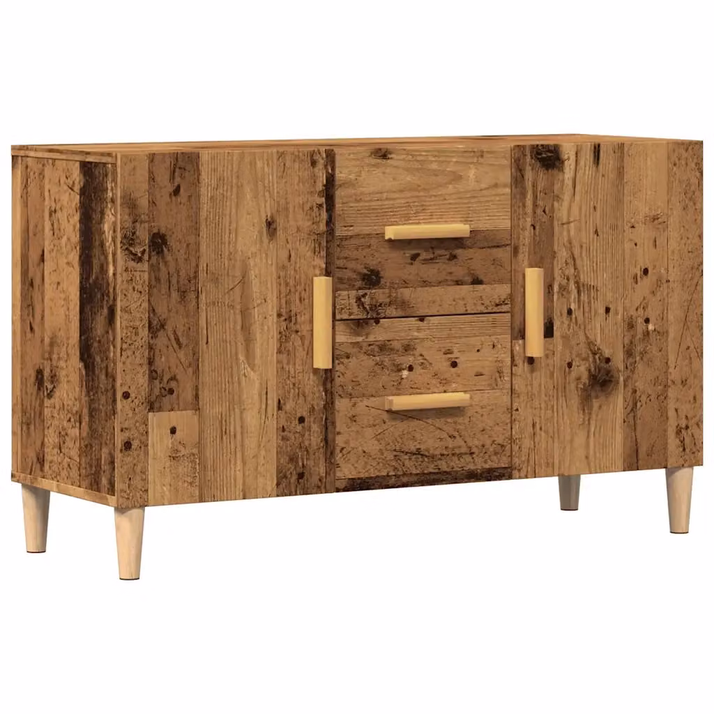 Credenza in stile rustico vidaXL in legno e MDF marrone L: 100 cm, P: 36 cm, H: 60 cm – 2