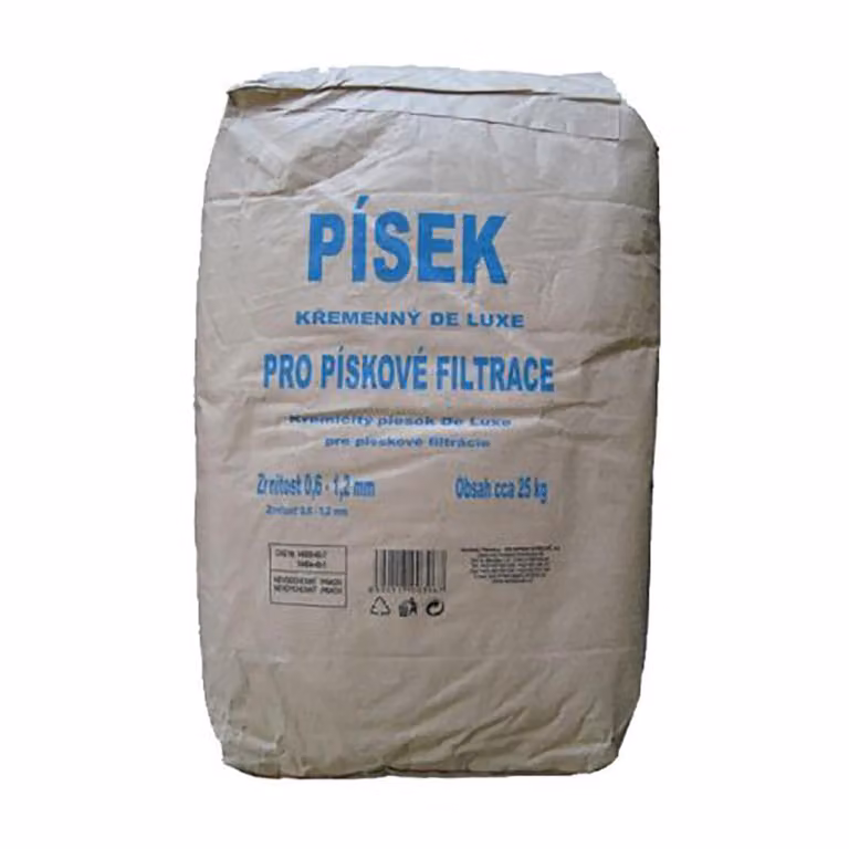 Sabbia per filtrazione 25 kg, granulometria 0,6-1,2 mm