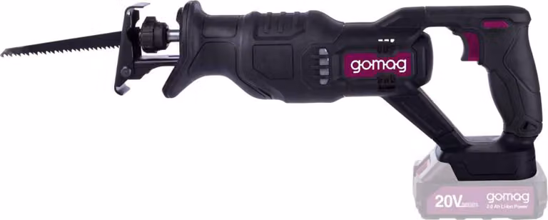 Seghetto alternativo a batteria Gomag GO-SBL100 20V Corsa 20 mm 2800 SPM 2,0 Ah Starter Kit