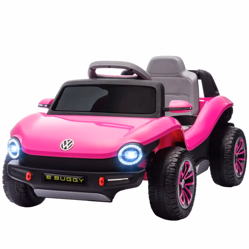 Macchina Elettrica per Bambini Volkswagen E-Buggy 12V Zephmum Rosa con Telecomando – 2