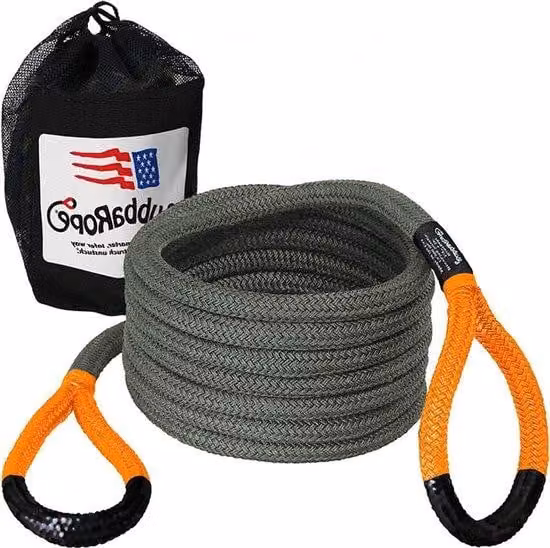 Corda in nylon per uso di soccorso - 3/4 di pollice x 9 metri - Arancione - A doppia treccia