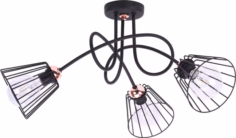 Elegante lampada a sospensione WIRE, rame LOFT