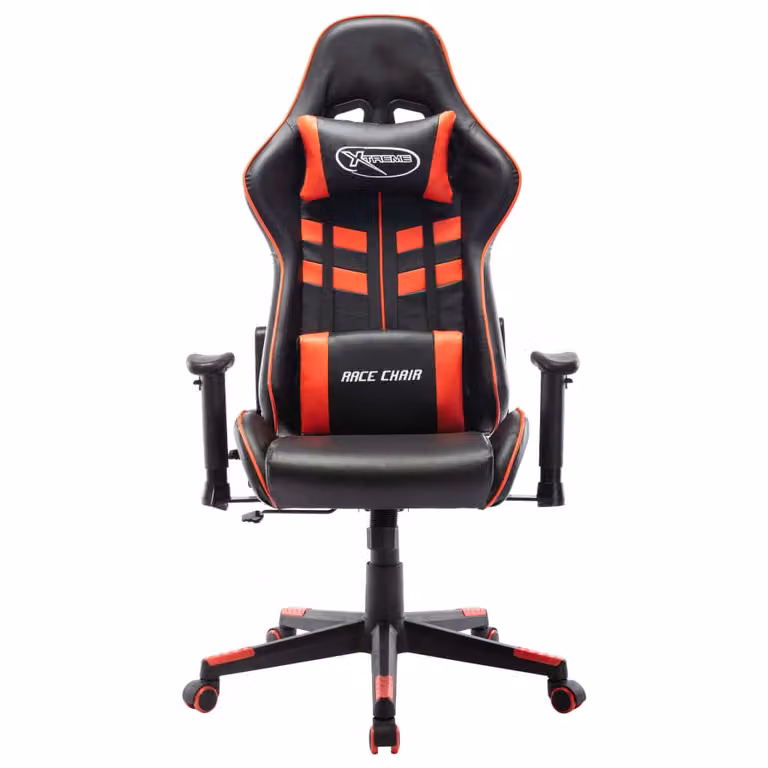 Sedia da Gaming Rossa e Nera in Pelle finta