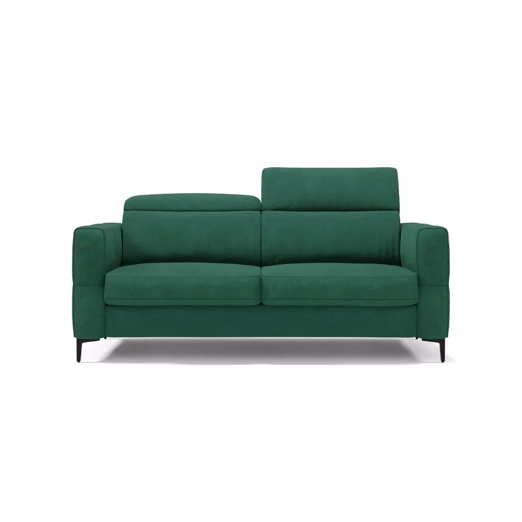 Divano letto Gardenia con poggiatesta reclinabile e rivestimento impermeabile verde L: 218 cm, P: 160 cm, H: 197 cm, Materasso: 18 cm – 2
