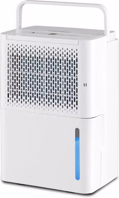 Deumidificatore portatile Design Mania Bianco, capacità 12L con modalità continua, asciugatura e auto