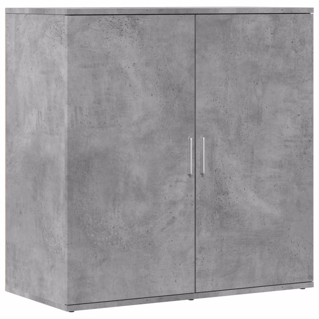 Credenza Grigio Cemento 79x38x80 cm in Legno Multistrato