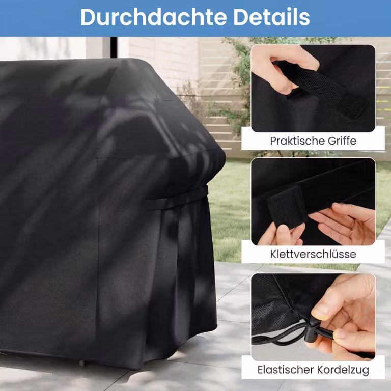 Copertura per barbecue, tessuto Oxford impermeabile, 132 x 66 x 100 cm