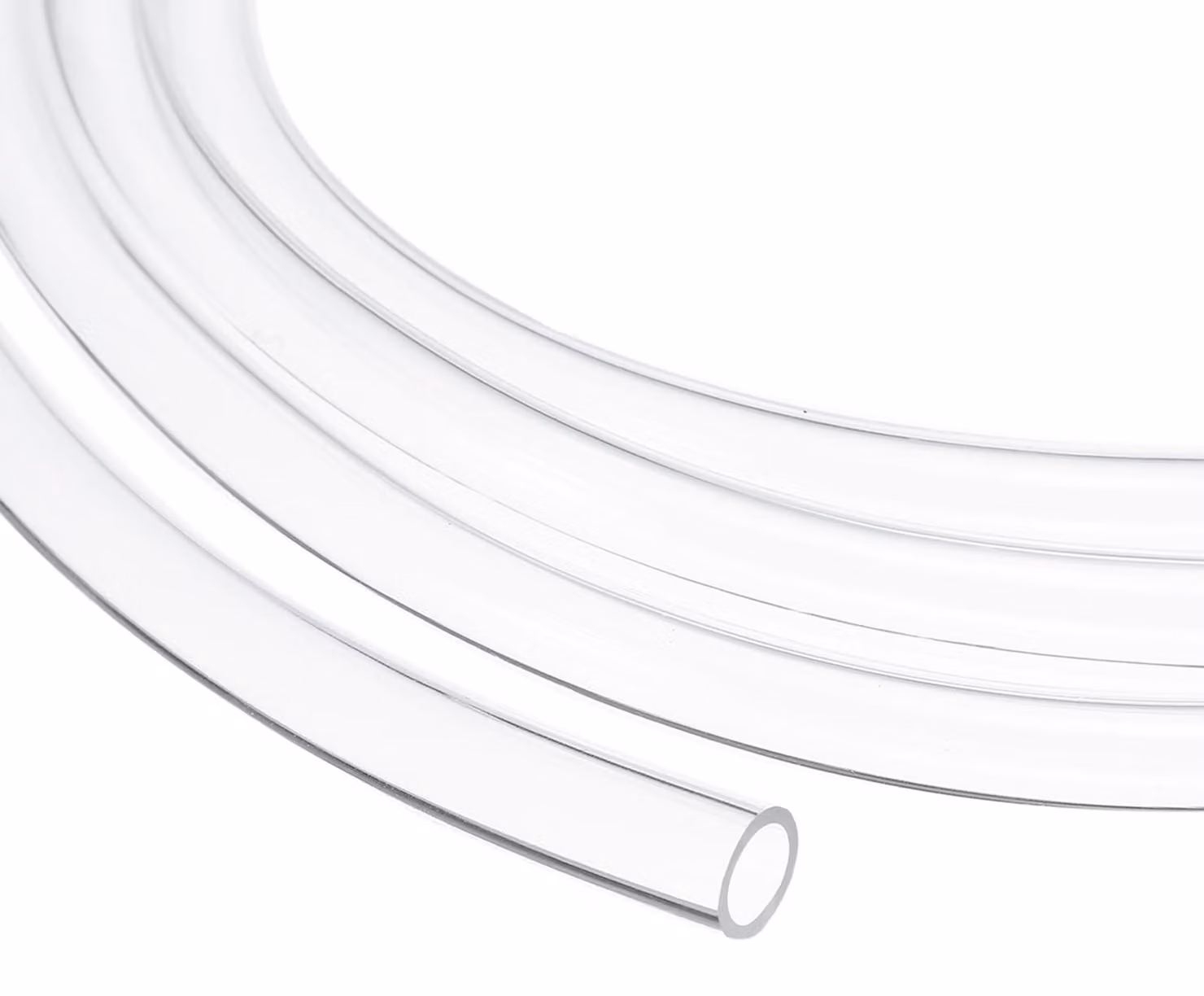Tubo in PVC, trasparente, 6x9,9 mm, lunghezza 2,3 metri, flessibile