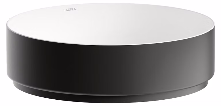 LAUFEN UNISONO Cuvette de lavabo, ronde, sans trou pour robinet, sans trop-plein, 400x400x116mm, H512UO4B991121, H512UO4B991121