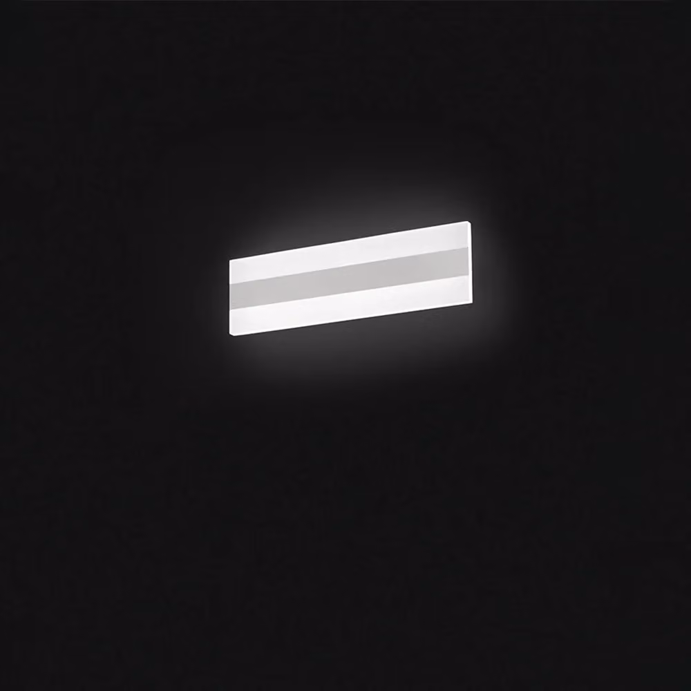 Applique Moderna Perenz Bend in Metallo e Acrilico Bianco con LED da 25W 3000K Luce Calda – 2