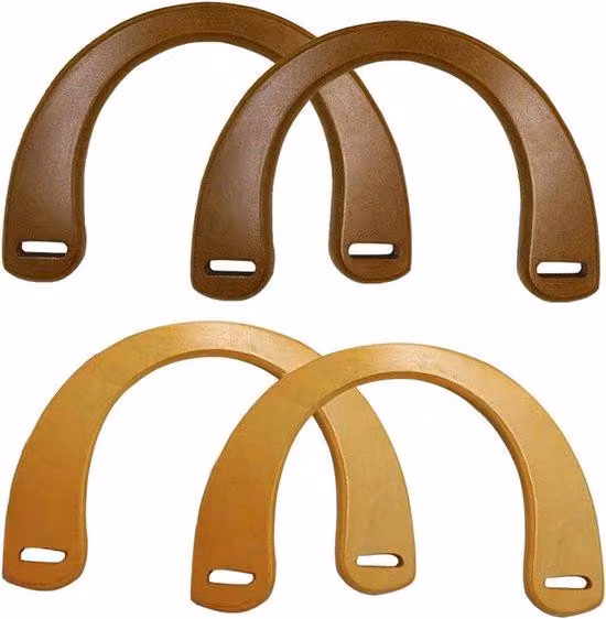 Manici in legno per borse, set da 4 pezzi fai da te