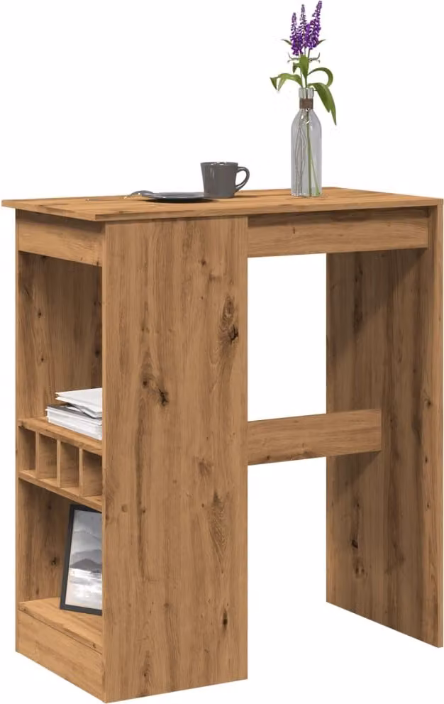 Maison Exclusive - Tavolo bar con ripiano in rovere Artisan 90x47,5x103,5 cm Materiale ligneo