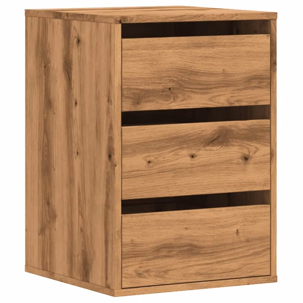 Cassettiera Angolare Rovere Artigianale 40x41x58cm Multistrato