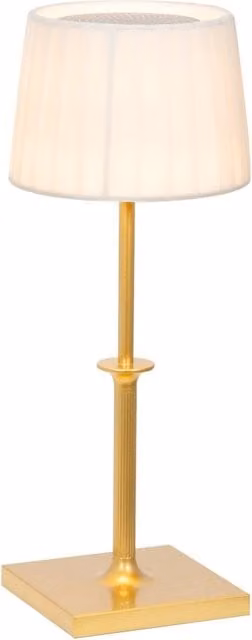 Lampada da Tavolo Ricaricabile Poldina Classic Zafferano Led Touch Dimmer Oro