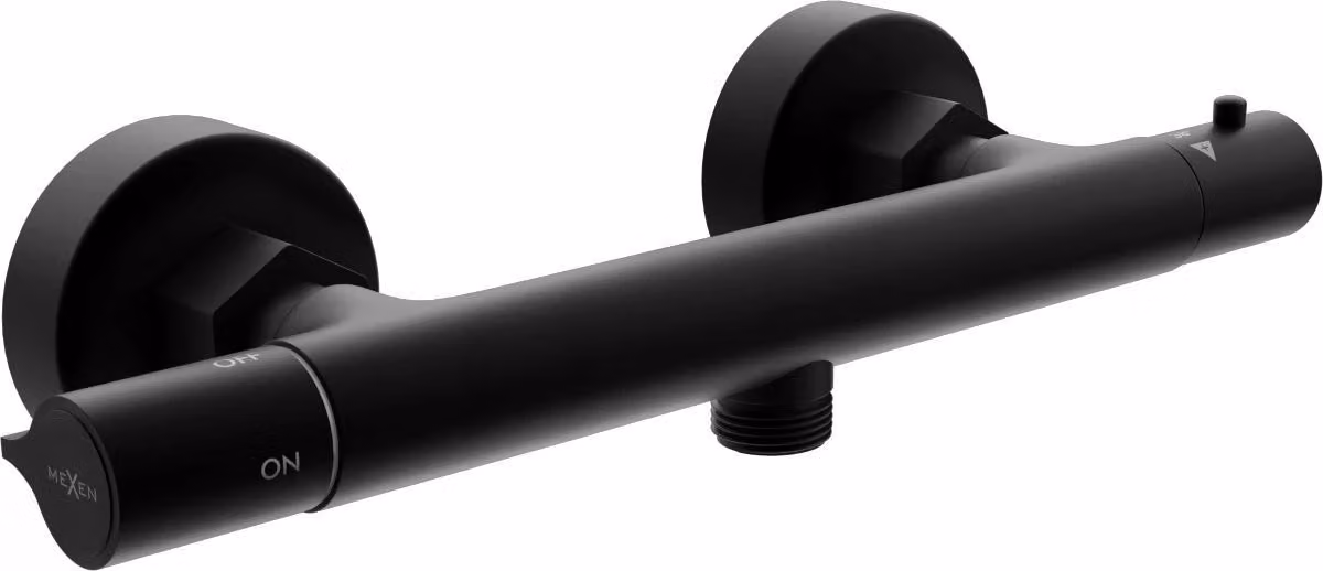 Mexen Slim miscelatore termostatico per doccia, nero - 77105-70