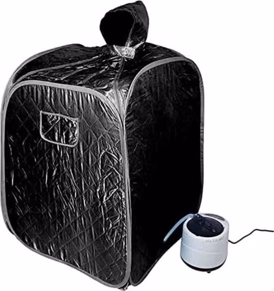 Sauna mobile - Sauna portatile - Tenda sauna - 80x80x100cm - Nero