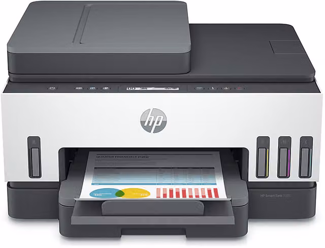 Stampante Inkjet Multifunzione HP Smart Tank 7305 3 in 1, Colore, WiFi, Ethernet, Bianco/Nero/Grigio