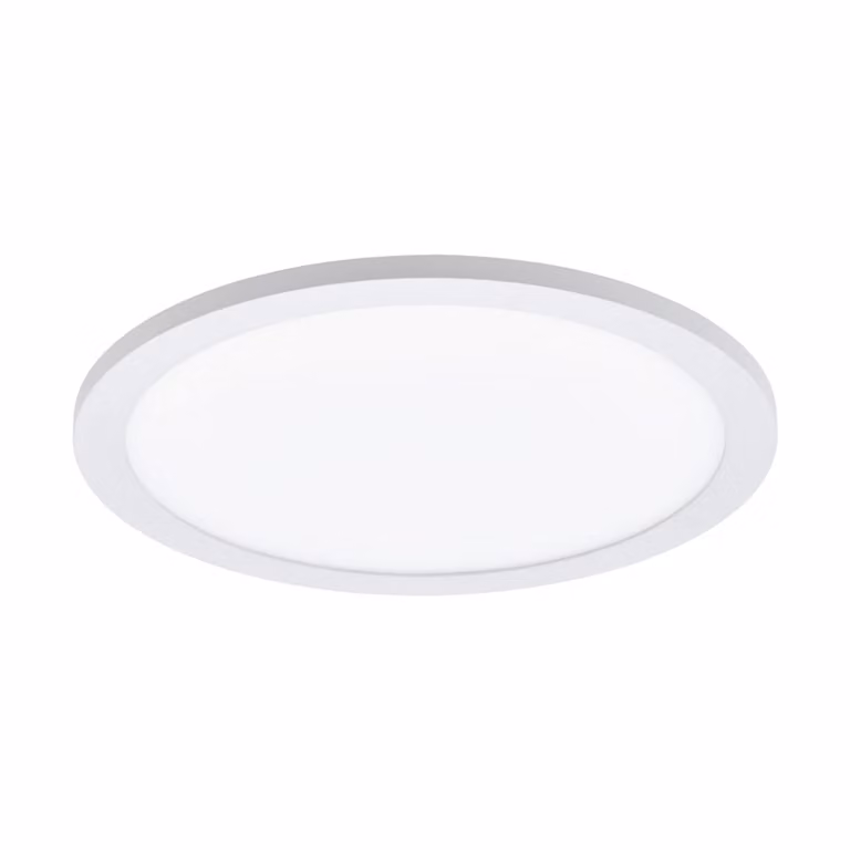 Plafoniera Moderna Sarsina Alluminio Bianco Luce Led Integrato 17W