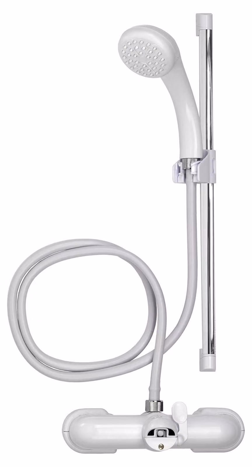Set di miscelatore per vasca e doccia, modello AB210022, marca Croydex, colore bianco