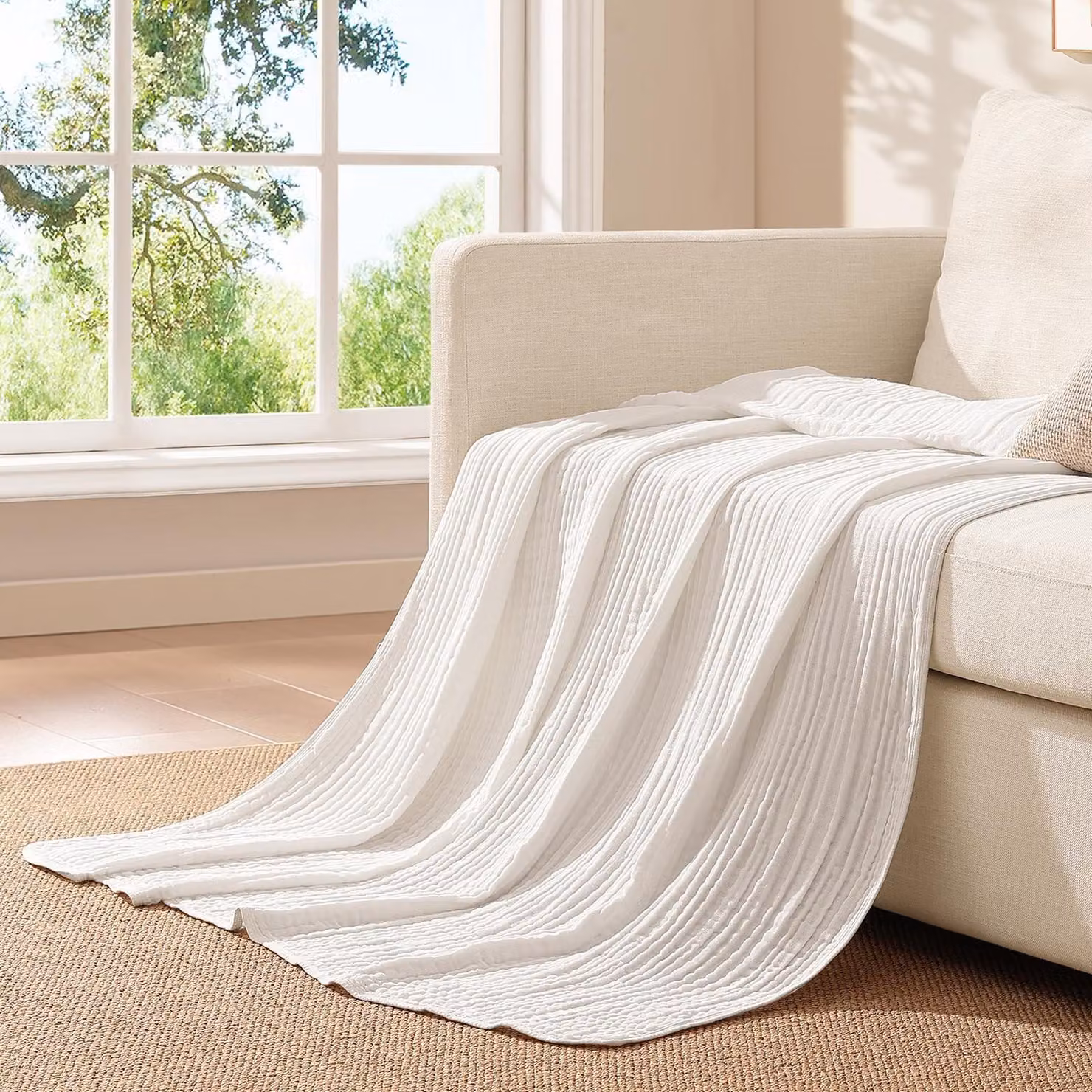 Piumone grande in cotone 100%, dimensioni 220 x 240 cm