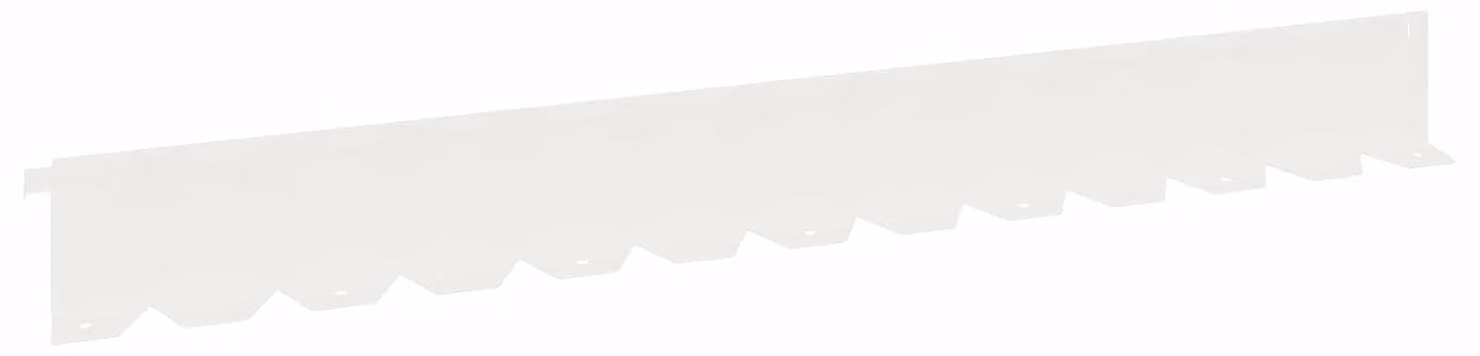Bordi per prato, 20 pezzi, 102 x 10 x 4 cm, acciaio, colore bianco