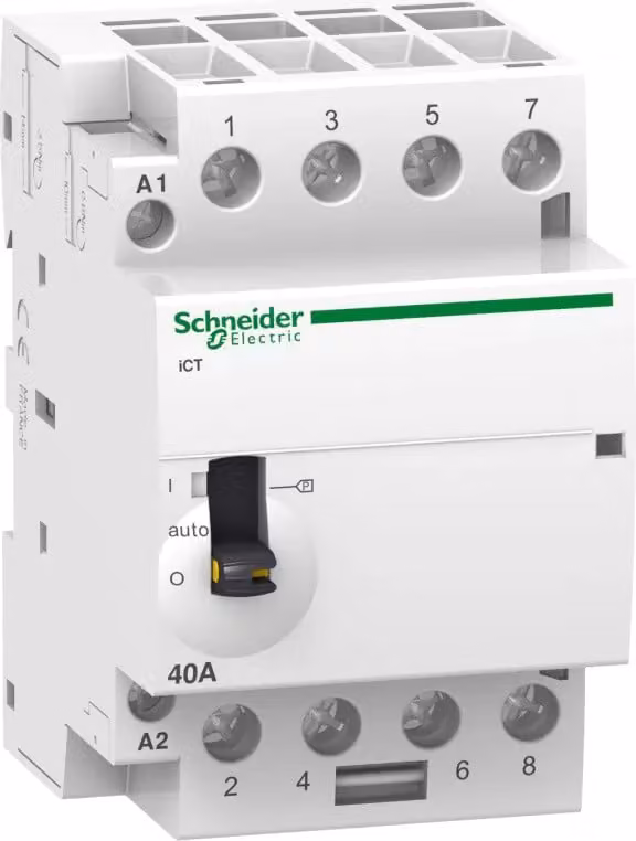 Schneider Electric Contattore di installazione iCT 40A 4S 220/240V 50Hz MO A9C21844