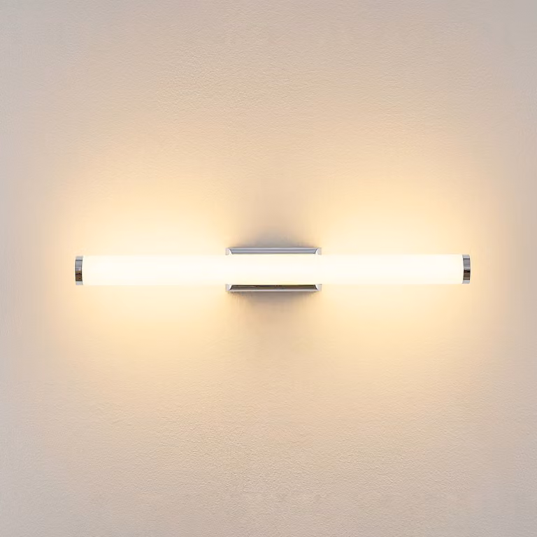 Molto Luce Applique da parete VINA S, Cromo / Argento, Bagno, Alluminio, Moderno, Applique