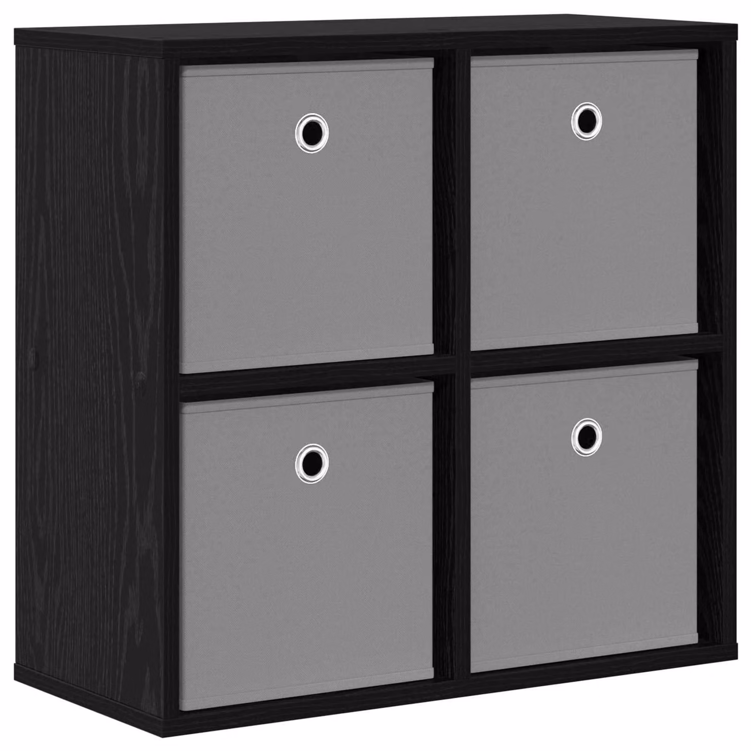 Credenza con cassetto Rovere Nero 59,5 x 27 x 57 cm