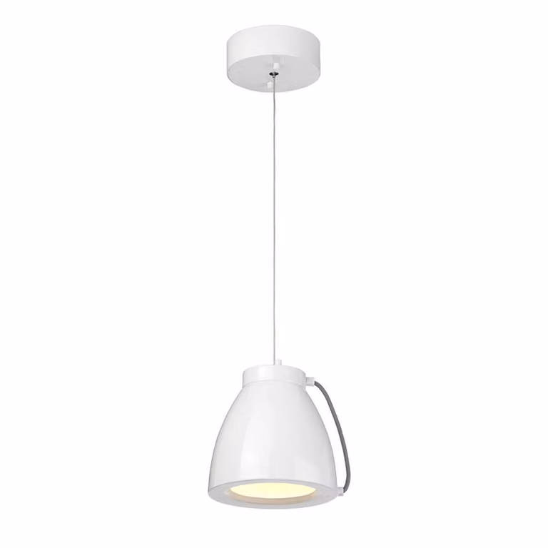 Lampada a sospensione LED Europa bianca 18W, bianco caldo, 538 lm, metallo, dimensioni: 172 x 18,1 x 18,1 cm, IP20, Elstead