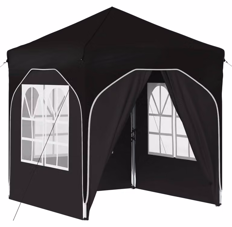 Tenda per feste a pop-up 192 x 192 x 245 cm Nero