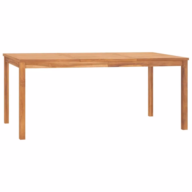 vidaXL Garten-Esstisch 180x90x77 cm Teak Massivholz