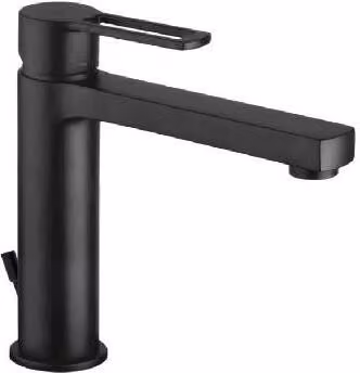 Paffoni Ringo - Miscelatore da lavabo con bocca da 1 1/4, nero opaco RIN075NO