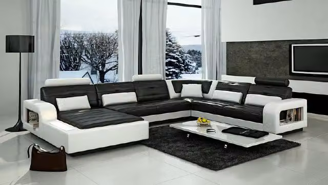 Ledersofa Ledercouch Schlafsofa Sofa Garnitur Wohnlandschaft Eckcouch Ecksofa