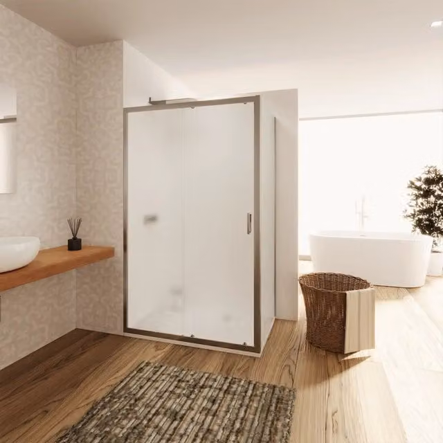 Box doccia 90x115 cm scorrevole vetro temperato 6mm opaco h190 | Lipari