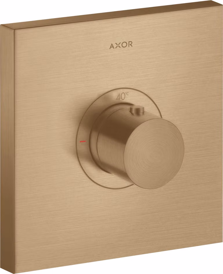 hansgrohe AXOR Starck ShowerSelect Thermostat carré à débit élevé à encastrer, 36718140, 36718140