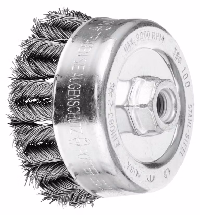 PFERD TOOLS COMBITWIST Spazzola a tazza intrecciata TBG M14 Filo d'acciaio