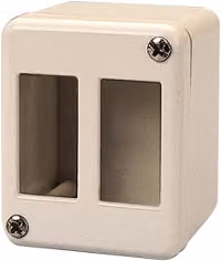 Scatola elettrica da superficie Poly Pool serie Basic per 2 moduli, colore beige, protezione IP20, modello PP0154