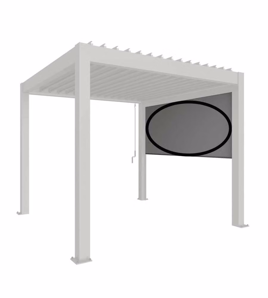 Biohort Tenda da Sole Elettrica Grigio Quarzo 3,27x2,35 m per Pergola