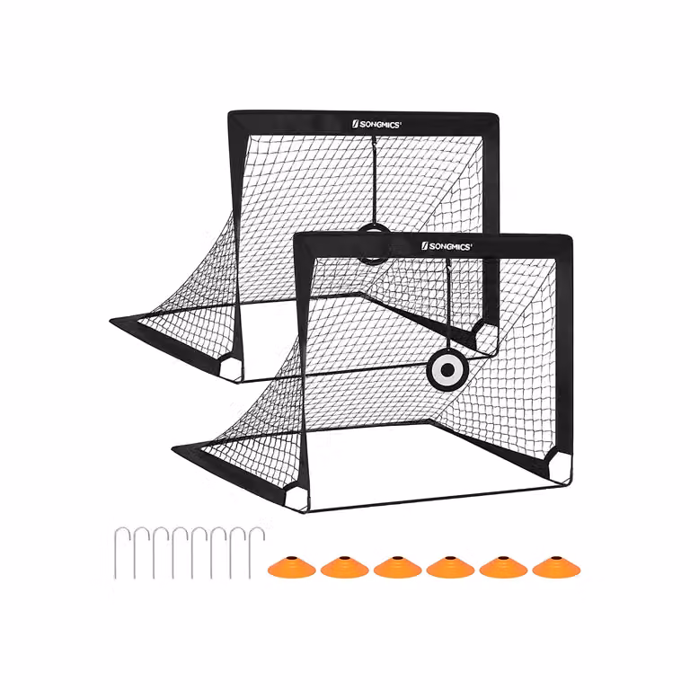 Set di 2 Porte da Calcio Pop-up | SONGMICS, Nero