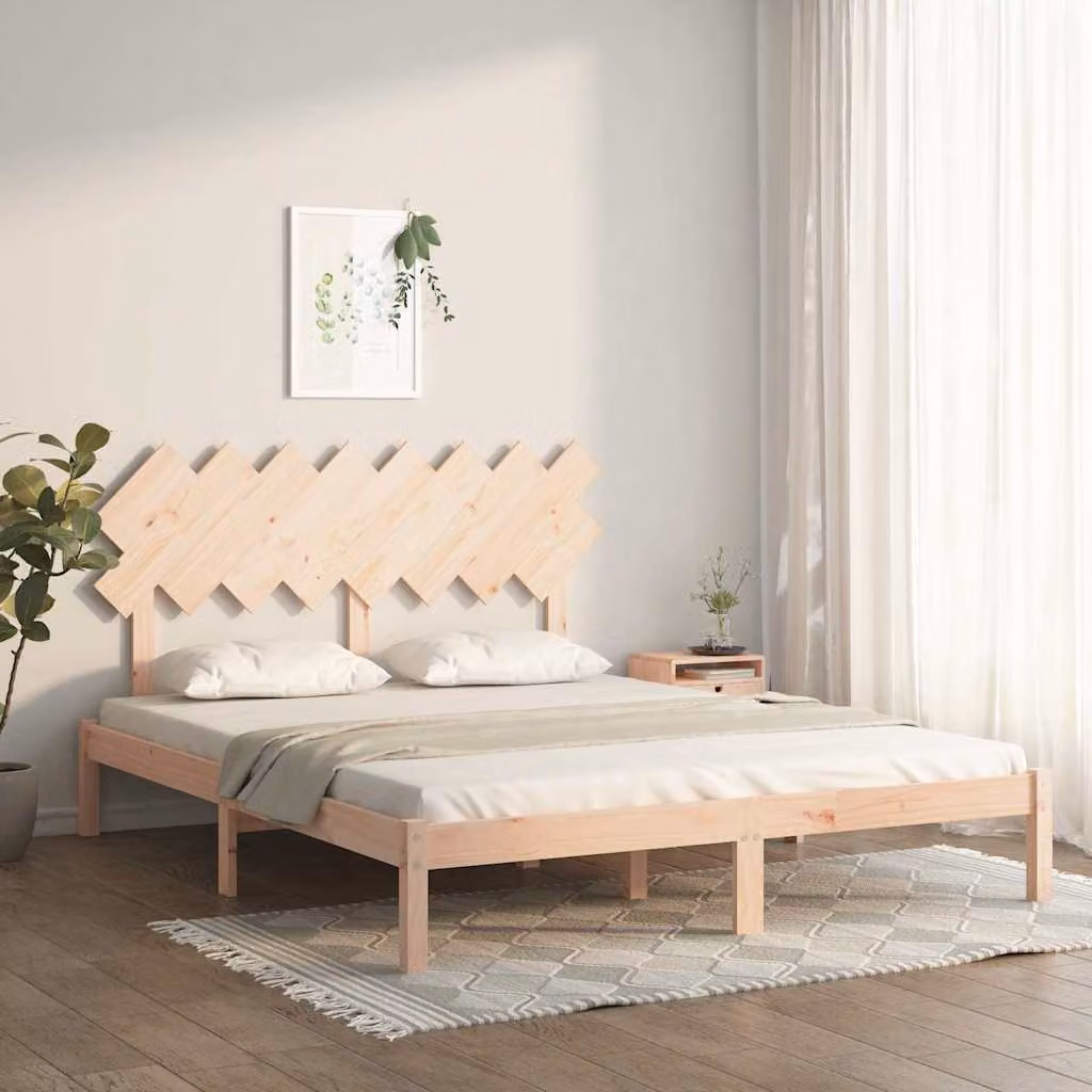 vidaXL Giroletto in Legno di Pino Massello Rustico L 160 x P 200 cm