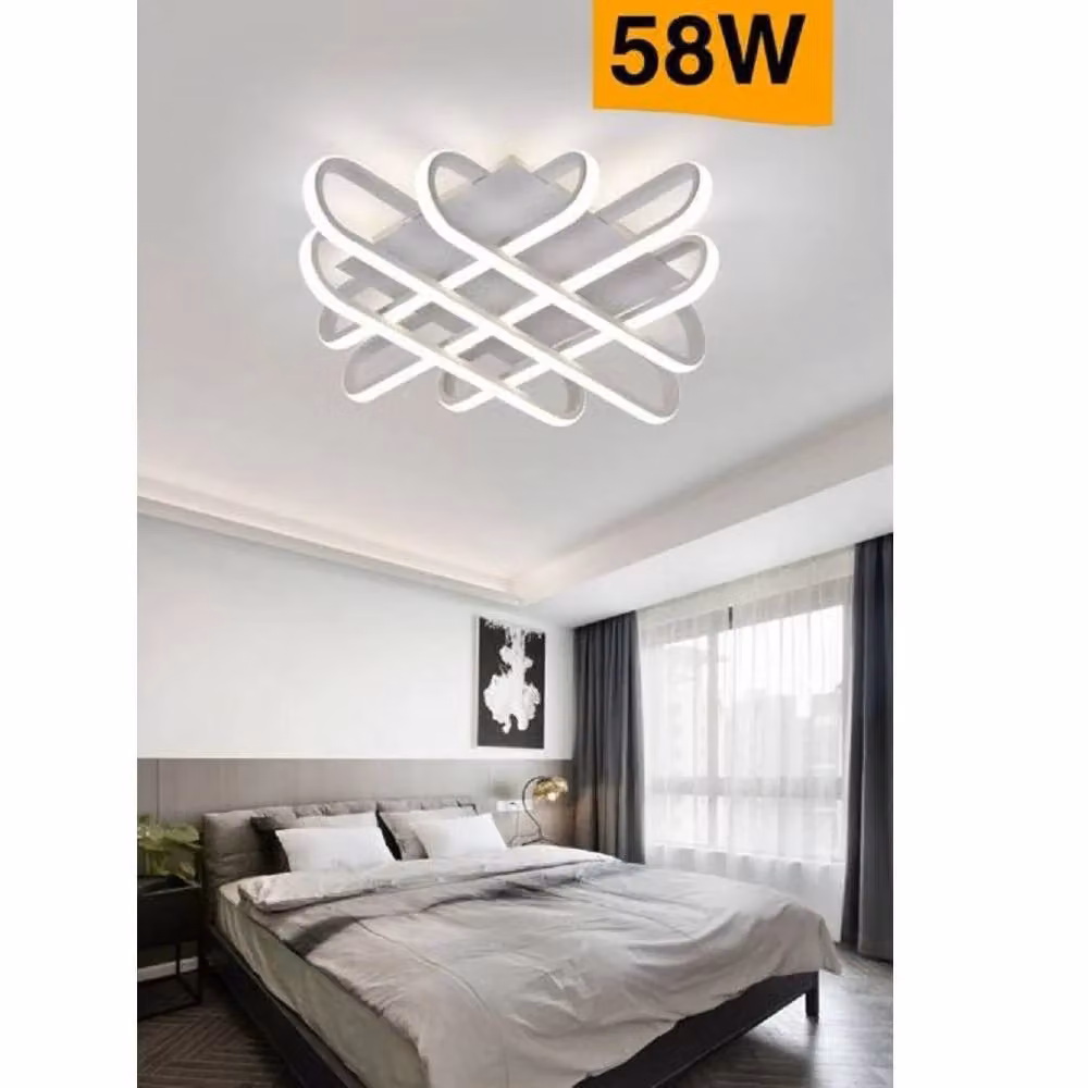 Plafoniera da Soffitto LED Trade Shop Traesio Moderna, Colore Bianco, 58 W, Dimmerabile con Regolazione CCT – 2