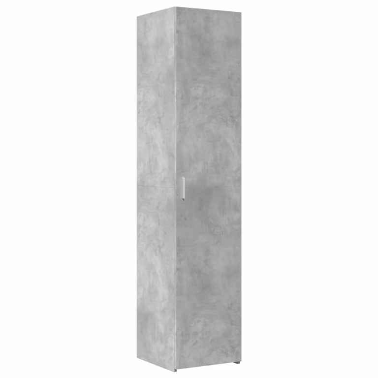 Credenza Grigio Cemento 40x42,5x185 cm in Legno Ingegnerizzato