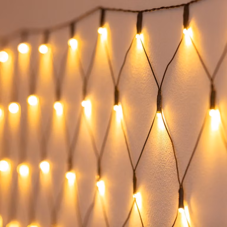 Illuminazione di rete Nampook - Collegabile - 160 LED - 2 metri - Bianco caldo